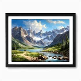 Mountain Landscape 1 Art Print