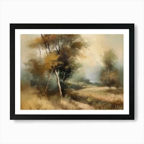 Printable Wall Art, Vintage Landscape, Farmhouse Wall Decorations, Vintage Landscape Oil Painting..13 Art Print