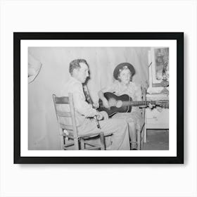 The Band At Square Dance In Rural Section Of Hills Near Mcalester, Pittsburg County, Oklahoma,Sharecropper S Art Print