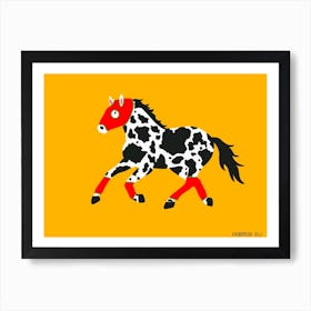 Cow Horse Art Print