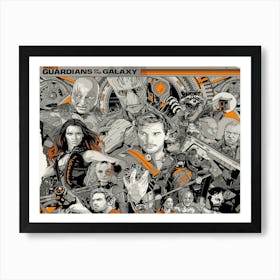 Guardians Of The Galaxy Film & Movie 1 Art Print