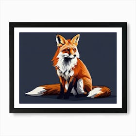 Fox Painting Art Print