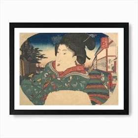 Famous Views Of Edo Kasumigaseki By Utagawa Kunisada Art Print