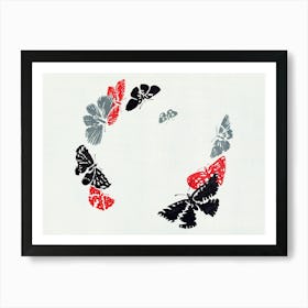 Japanese Butterfly, Cho Senshu (12) Art Print