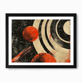 Planets In Space 1 Art Print