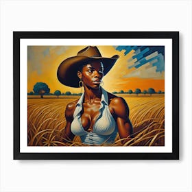 Cowgirl Art Print