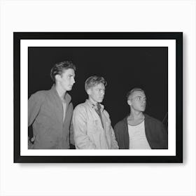 Three Boys From Los Angeles Who Are Looking For Work, San Diego, California, A Friend Told Them That They Could Mak Art Print