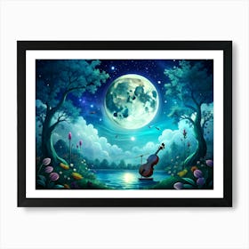 Moonlight Symphony 6 Art Print