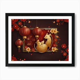 Chinese New Year 9 Art Print