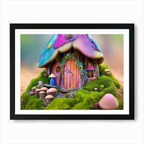 Blue Fairy Castle Art Print