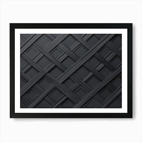 Abstract Black Wallpaper Art Print