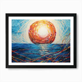 Sun illustration 1 Art Print