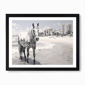 A Horse Oil Painting In Bondi Beach, Australia, Landscape 4 Art Print