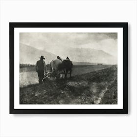 Ploughing (1904) Photographed, Alfred Stieglitz Art Print