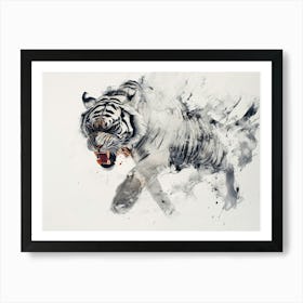 White Tiger Art Print