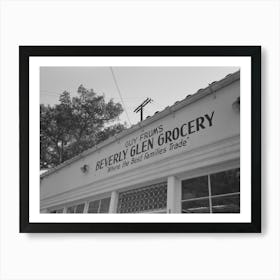 Los Angeles County, California, Grocery Store At Beverly Glen By Russell Lee Art Print