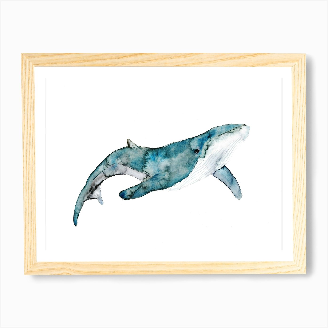 Whale Art Print by ANDA Design - Fy