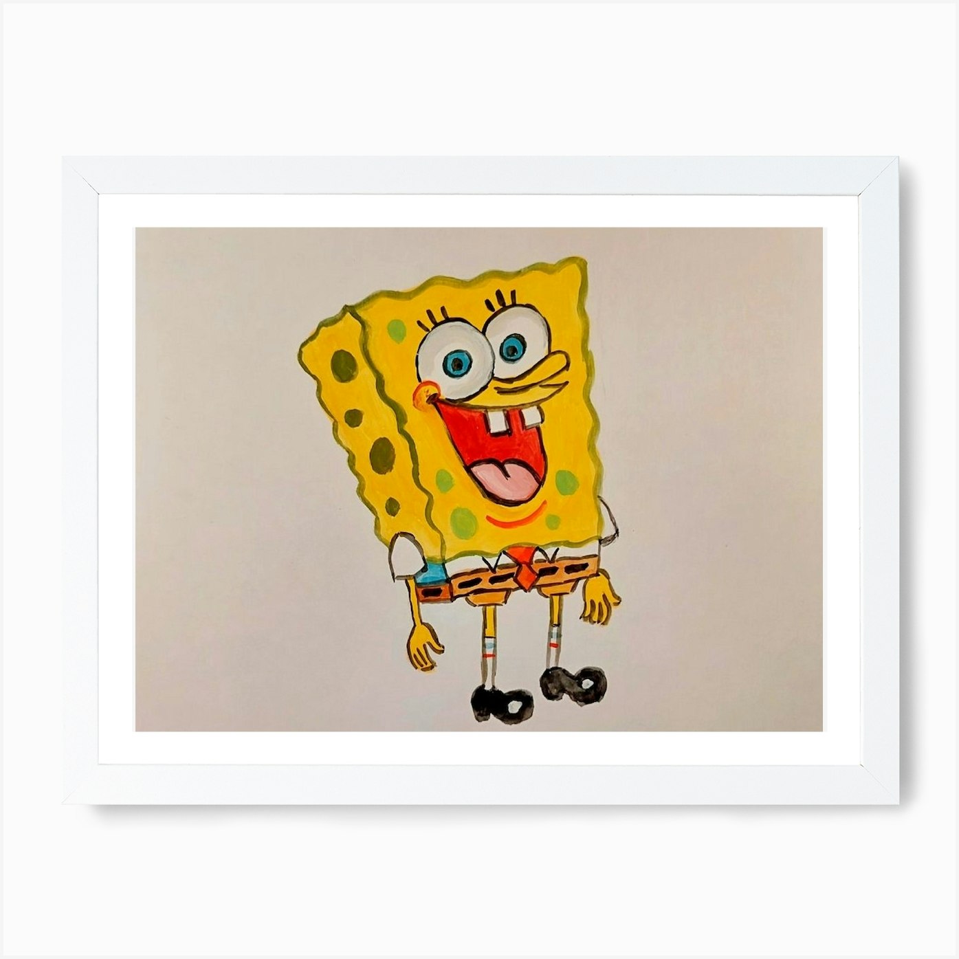 SpongeBob Art Print Framed Wall Art Poster Canvas Print Picture - Picture 3 of 4