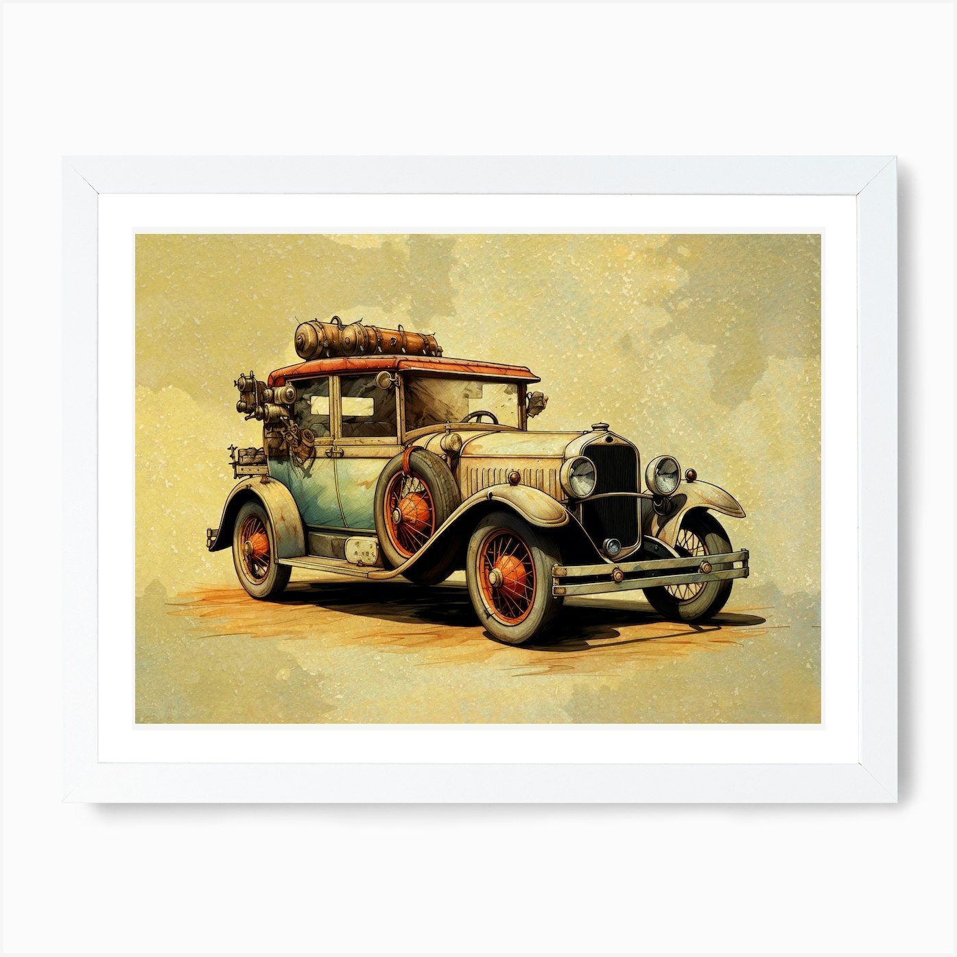 Vintage Car 3 Art Print