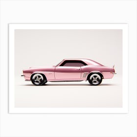 Toy Car 69 Camaro Pink Art Print