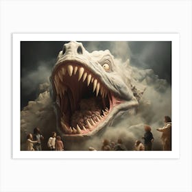 Monster In The Misty Art Print