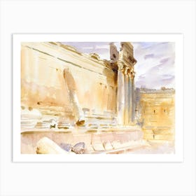 Temple Of Bacchus, Baalbek (1906), John Singer Sargent Art Print
