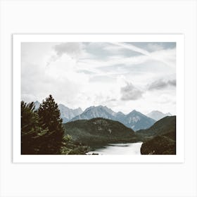Alpsee Mountain Lake Art Print