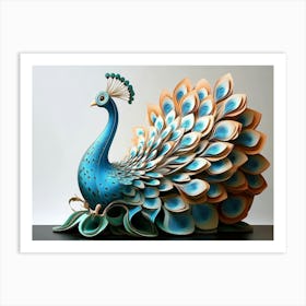 Peacock 16 Art Print