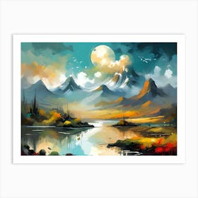 Mountain Landscape #1 Art Print