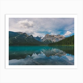 Granite Mountains In Yoho National Park Canada Art Print