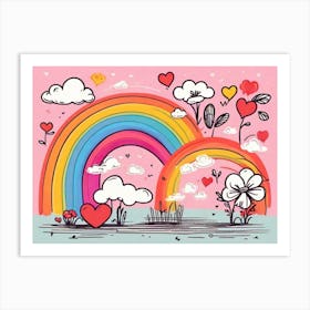 Rainbow In The Sky 2 Art Print