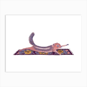 Squirrel Stretch Art Print