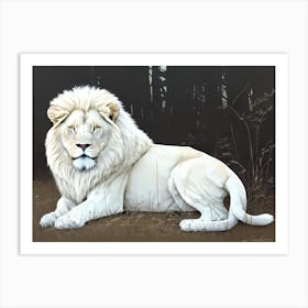 White Lion 24 Art Print