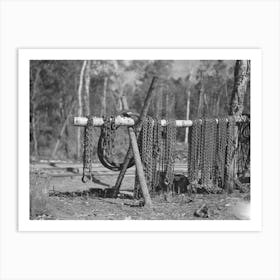 Chains At Lumber Camp Near Effie, Minnesota By Russell Lee 1 Art Print