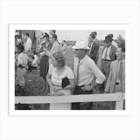 Untitled Photo, Possibly Related To Group Of People Watching Ceremonies On Main Platform, State Fair Art Print