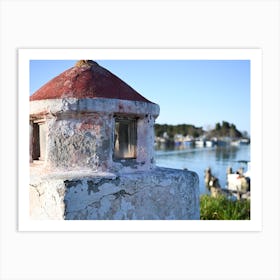 Greek Harbour Art Print