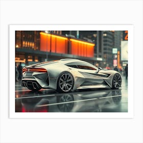 Futuristic Sports Car 7 Art Print