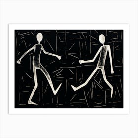 Two People Playing Art Print