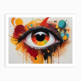 Abstract Eye Painting Art Print