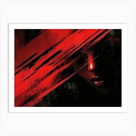 Red And Black Art Print