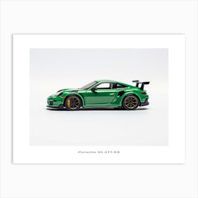Toy Car Porsche 911 Gt3 Rs Green Poster Art Print