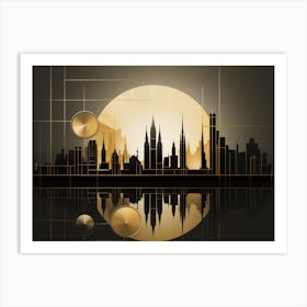 City Skyline Art Print