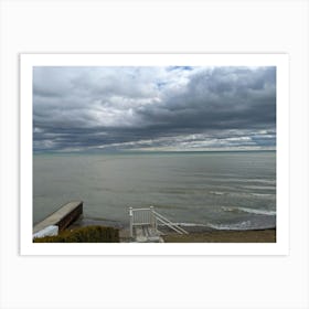 Cloudy Sky Over Lake Michigan Art Print