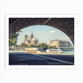 Notre Dame By The Arch Art Print