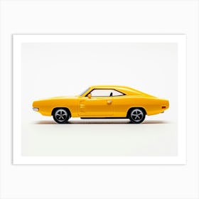 Toy Car 69 Dodge Charger Daytona Yellow Art Print