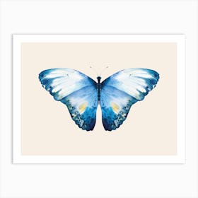 Blue Butterfly Art Print