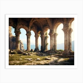 Ruins Of A Castle Art Print