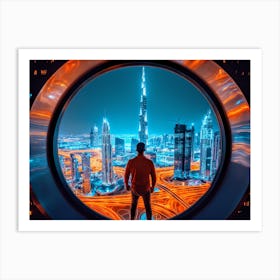 Futuristic Cityscape Art Print