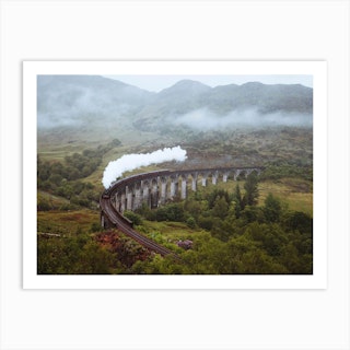Glenfinnan Viaduct Railway In Inverness Shire, Scotland Art Print