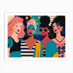 Fashionistas 1 Art Print